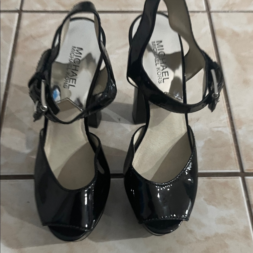 Michael Kors Glossy Black Heels